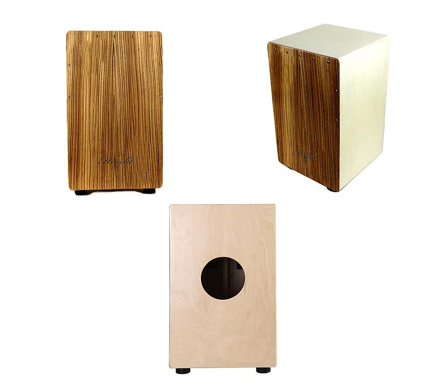 Zebra Wood Tapping Cajon Box