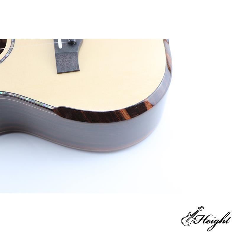 Gloss Spruce Top Ebony Wood Ukuleles 7