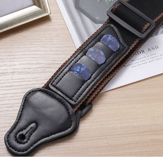 Basic Adujustable Leather Guitar Strap