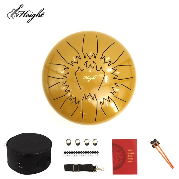 12 Inches Steel Tongue Drum 11 Notes With Bag
